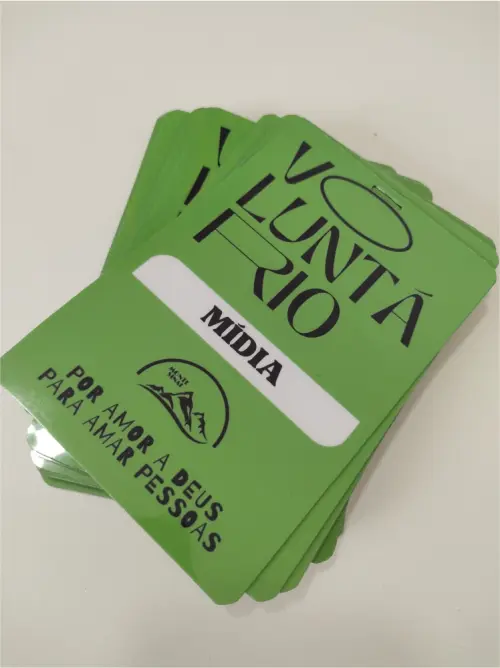 CREDENCIAL PERSONALIZADA 10X15 PARA EVENTOS FESTAS SHOWS