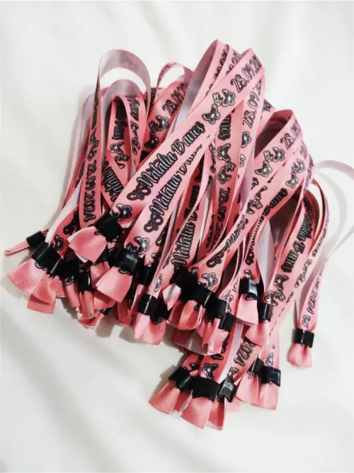 Pulseiras Personalizadas de Tecido