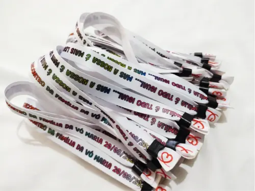 Pulseiras Personalizadas de Tecido