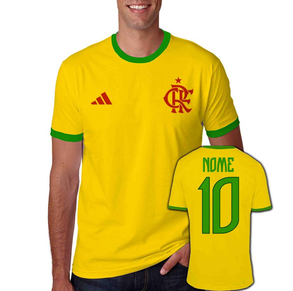 Camiseta FLAMENGO personalizada Brasil copa