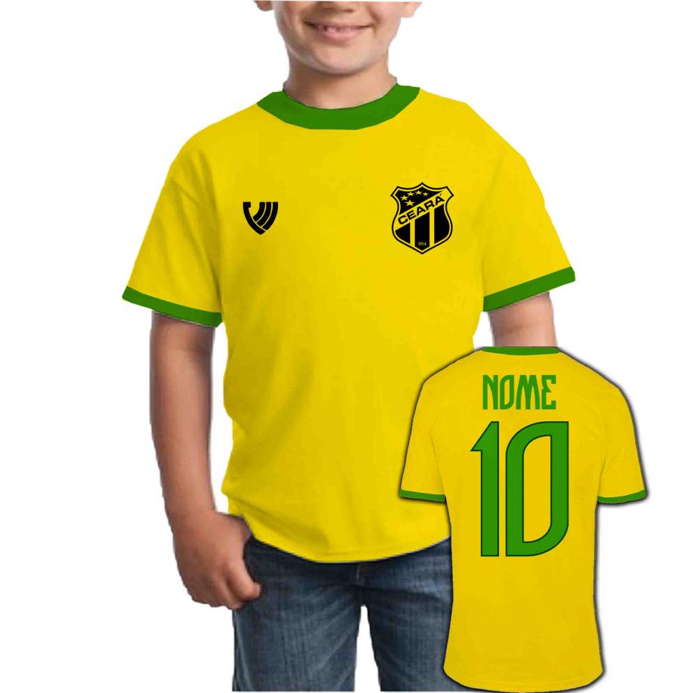 Camiseta Infantil CEARÁ personalizado Brasil Copa