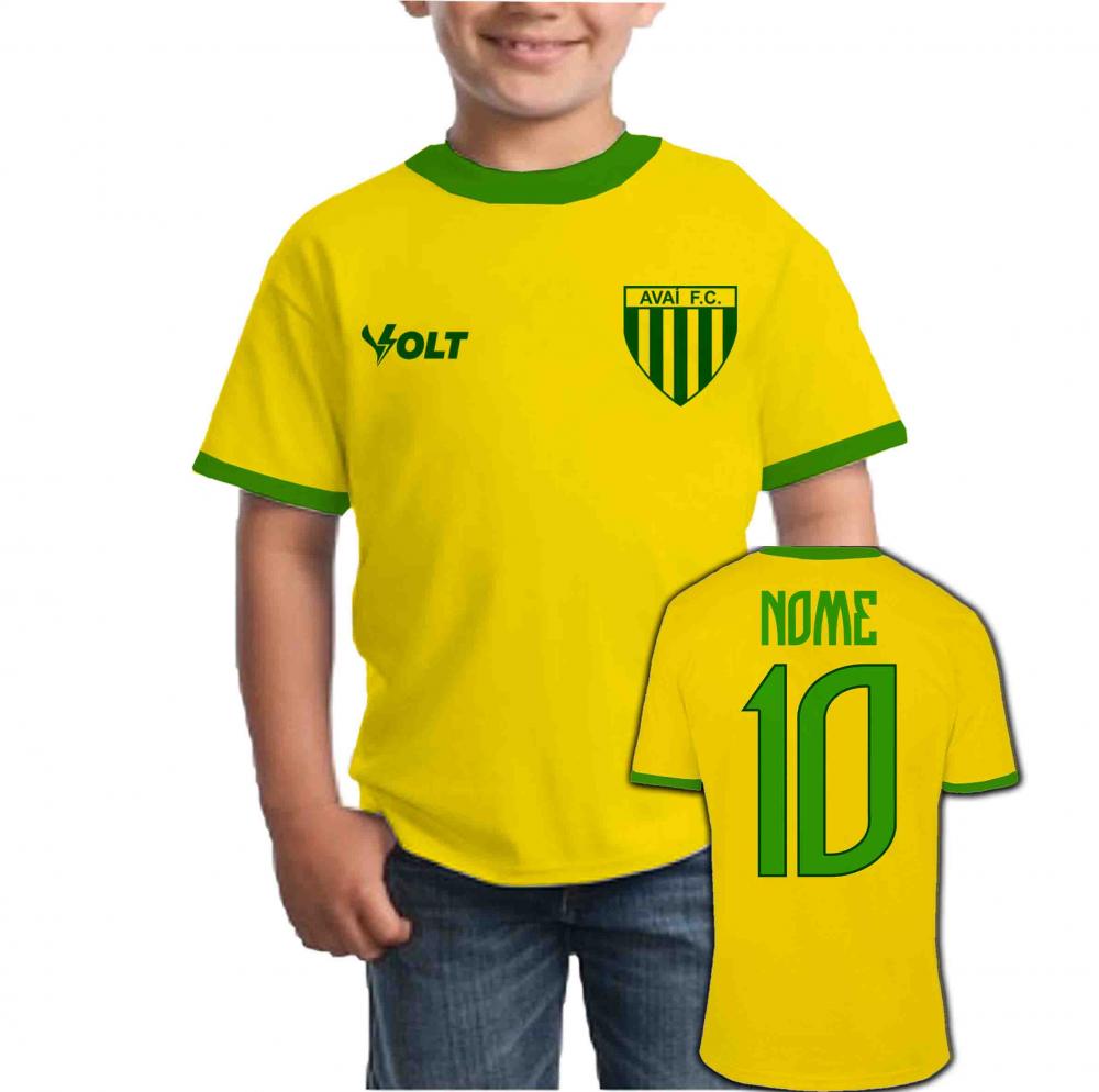 Camiseta Infantil AVAÍ personalizado Brasil Copa