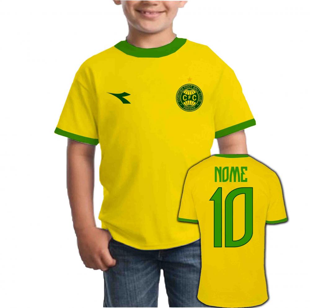 Camiseta Infantil CORITIBA personalizado Brasil Copa