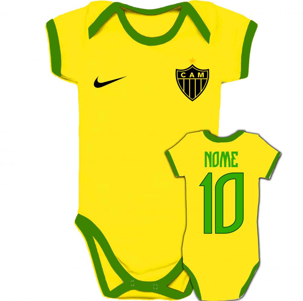 Body Infantil ATLÉTICO MINEIRO personalizado Brasil Copa