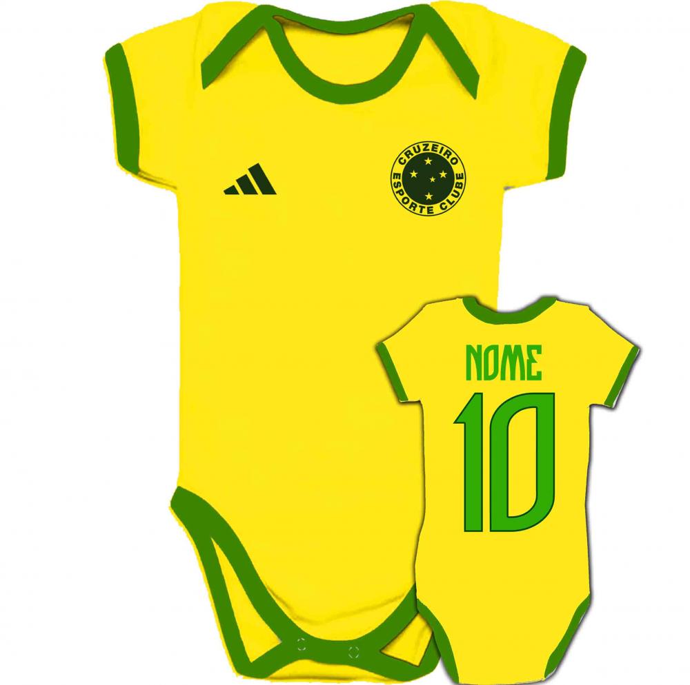 Body Infantil CRUZEIRO personalizado Brasil Copa