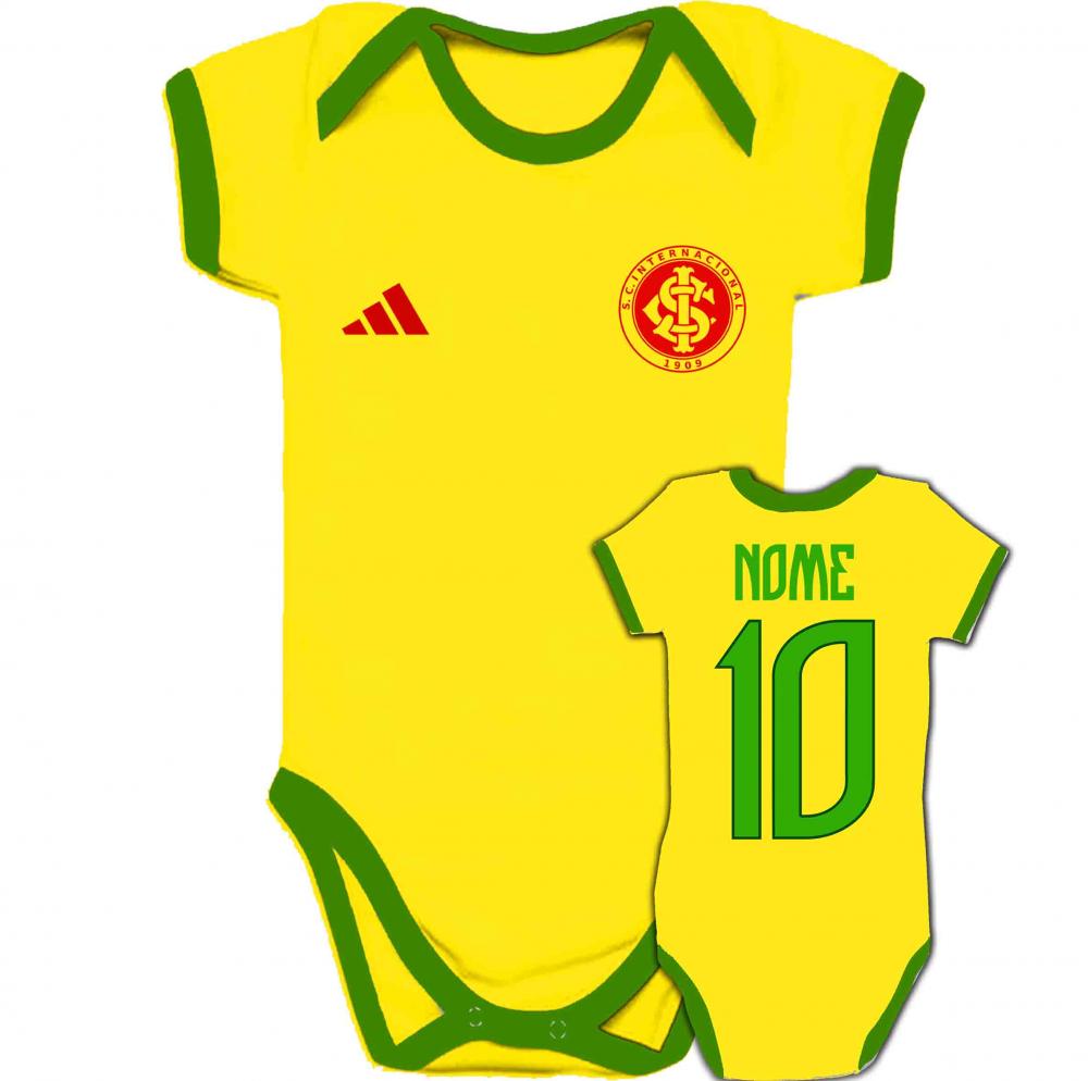 Body Infantil INTERNACIONAL personalizado Brasil Copa