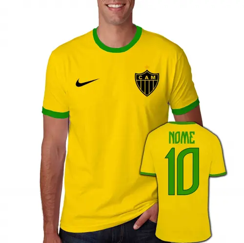Camiseta ATLÉTICO MINEIRO personalizada Brasil copa