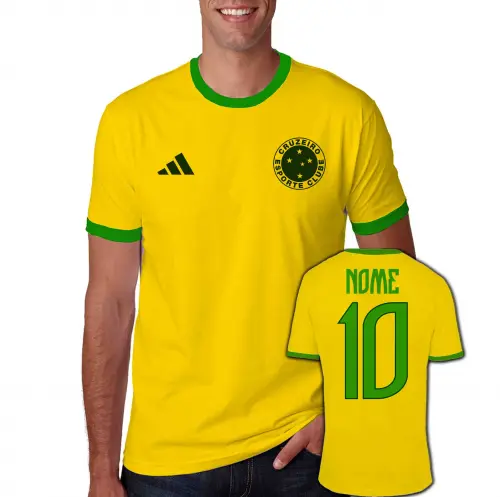 Camiseta CRUZEIRO personalizada Brasil copa