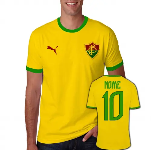 Camiseta FLUMINENSE personalizada Brasil copa