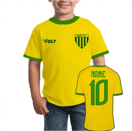 Camiseta Infantil AVAÍ personalizado Brasil Copa