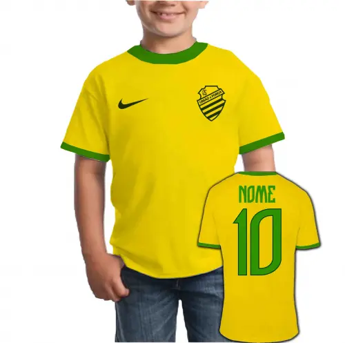 Camiseta Infantil CSA personalizado Brasil Copa
