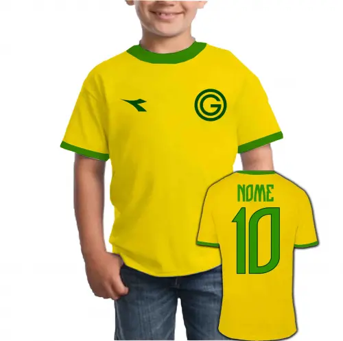 Camiseta Infantil GOIÁS personalizado Brasil Copa
