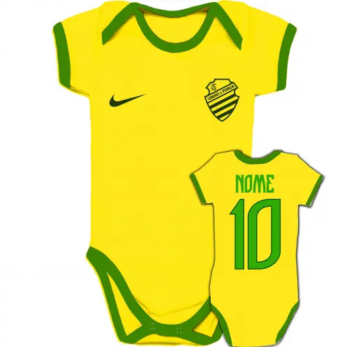 Body Infantil CSA personalizado Brasil Copa