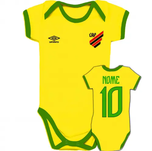 Body Infantil ATHLETICO personalizado Brasil Copa