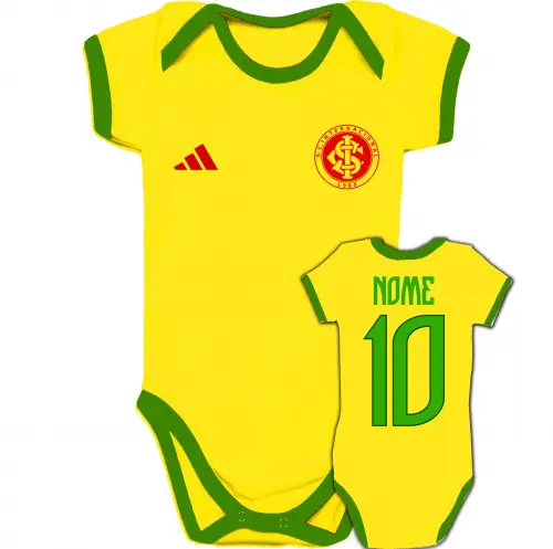 Body Infantil INTERNACIONAL personalizado Brasil Copa