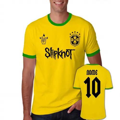 Camiseta SPLIPKNOT personalizada Brasil copa
