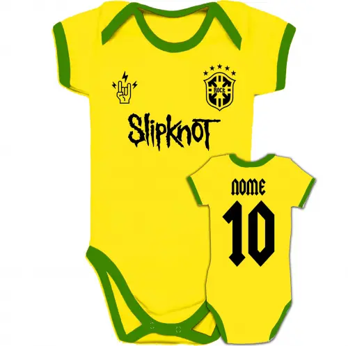 Body Infantil SPLIPKNOT personalizado Brasil Copa