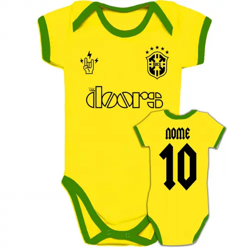 Body Infantil THE DOORS personalizado Brasil Copa