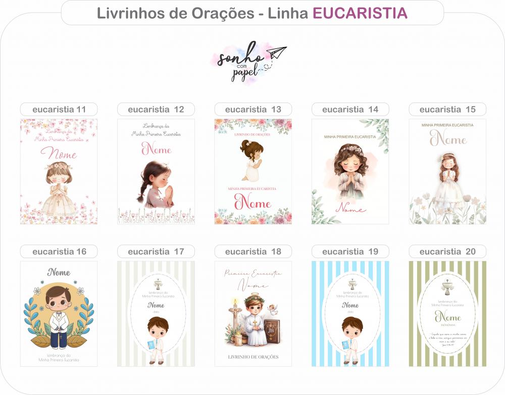 Livro de Orações / Lembrança para Crisma, Primeira Eucaristia