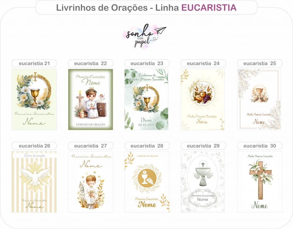 Livro de Orações / Lembrança para Crisma, Primeira Eucaristia
