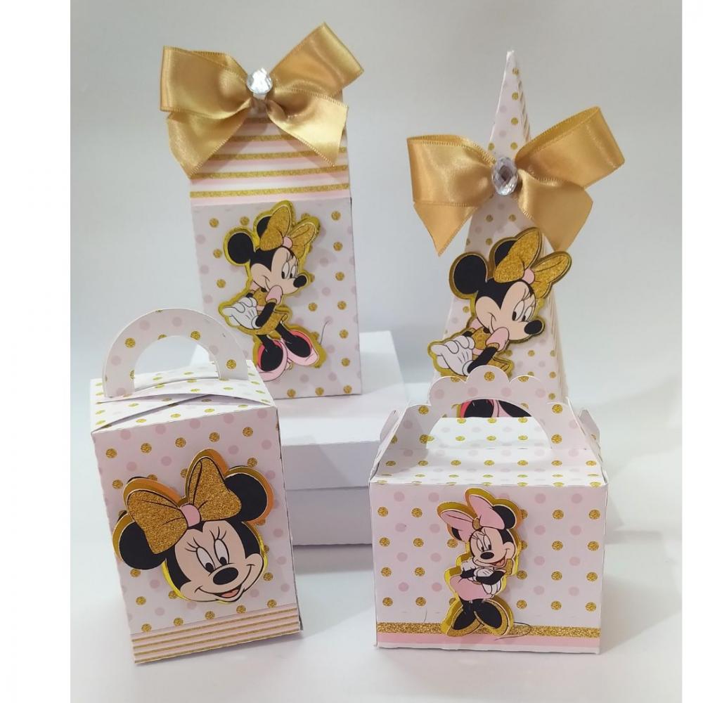 arquivo de corte Minnie Dourada e Rosa - studio e pdf