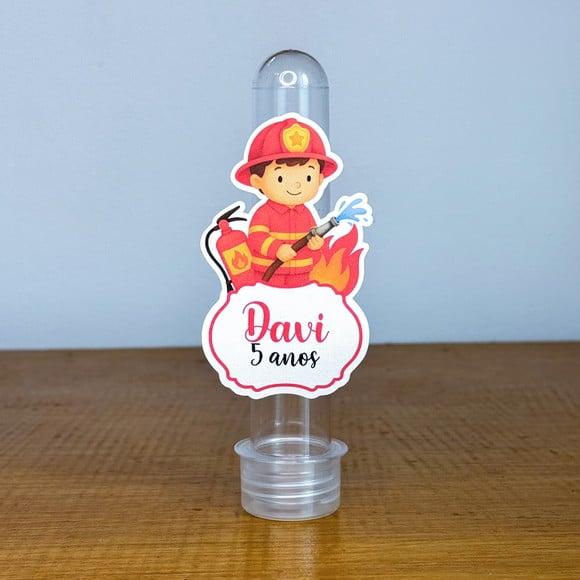 Aplique Personalizado para Tubete - Bombeiro - Jl
