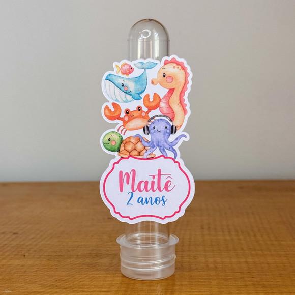 Aplique Personalizado - Fundo do Mar Rosa - 12 cm