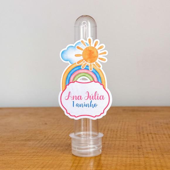 Aplique Personalizado para Tubete - Primeira Volta ao Sol