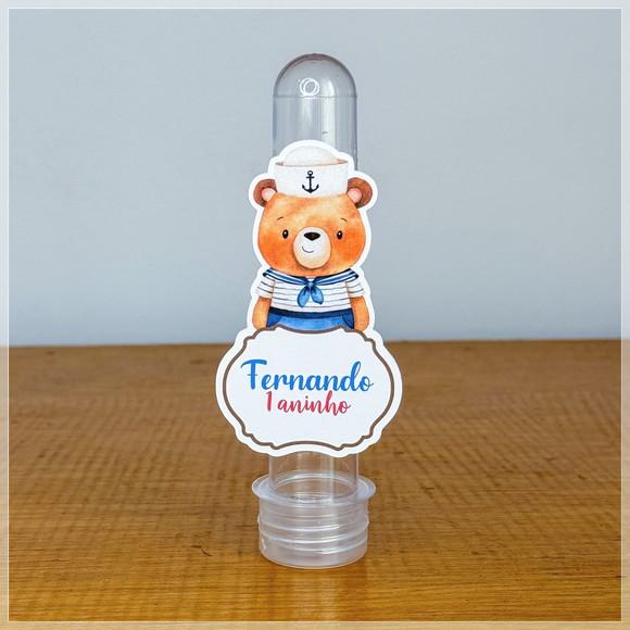 Aplique Personalizado para Tubete - Ursinho Marinheiro - Jl
