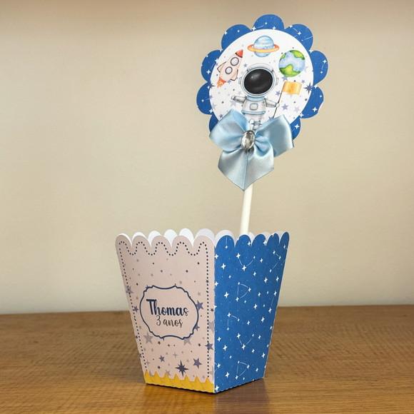 Centro de Mesa Personalizado Astronauta Azul