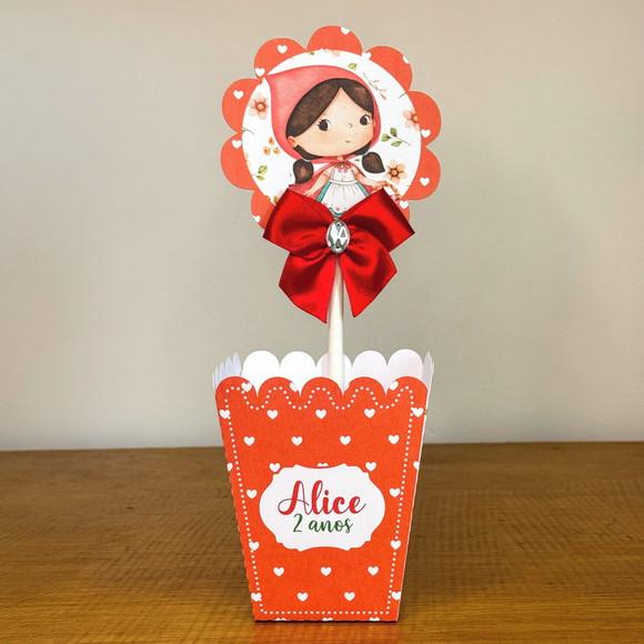 Centro de Mesa Personalizado Chapeuzinho Vermelho