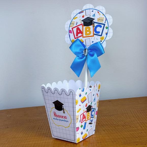 Centro de Mesa Personalizado Formatura Abc