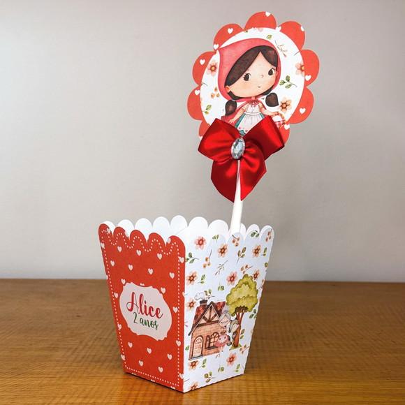 Centro de Mesa Personalizado Chapeuzinho Vermelho