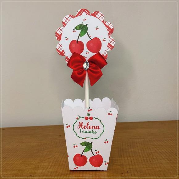 Centro de Mesa Personalizado Cerejinha