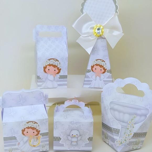 Lembrancinhas Personalizadas Batizado Anjinho - 30 Pçs