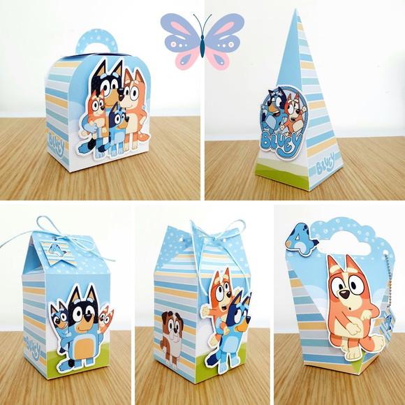 Lembrancinhas Personalizadas Bluey Azul - 15 Pçs - Md