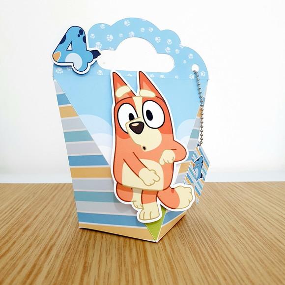 Lembrancinhas Personalizadas Bluey Azul - 15 Pçs - Md