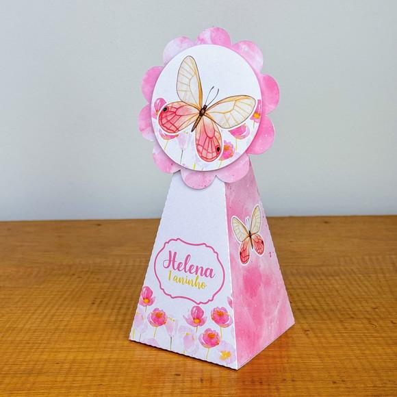 Lembrancinhas Personalizadas Borboleta Rosa - 20 Pçs