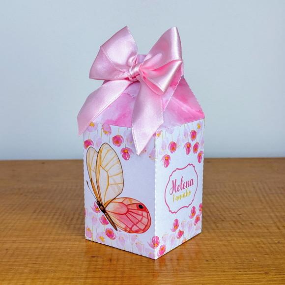Lembrancinhas Personalizadas Borboleta Rosa - 20 Pçs