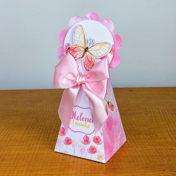 Lembrancinhas Personalizadas Borboletas Rosa - 15 Pçs