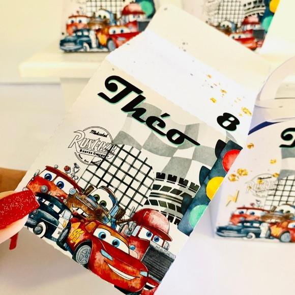 Lembrancinhas Personalizadas Carros Disney - 32 Pçs