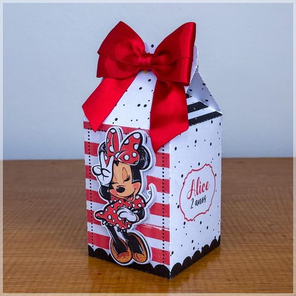 Lembrancinhas Personalizadas Minnie Vermelha - 40 Pçs