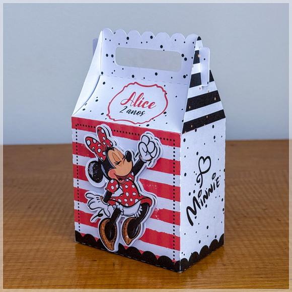 Lembrancinhas Personalizadas Minnie Vermelha -jl- 30 Pçs