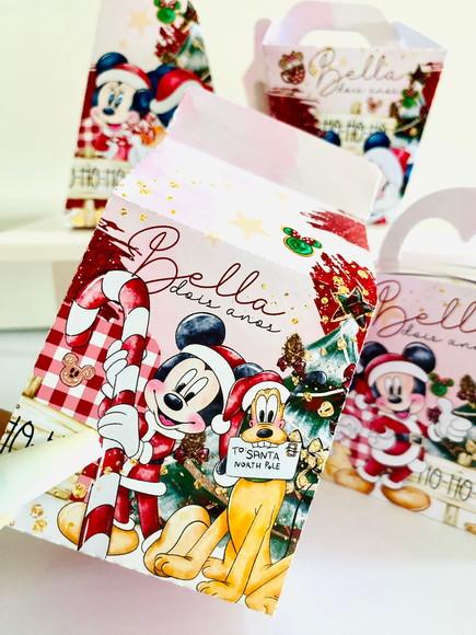 Lembrancinhas Personalizadas Natal Mickey - 20 Pçs