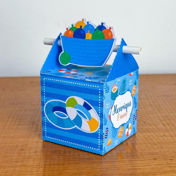 Lembrancinhas Personalizadas Pool Pary - Menino - 30 Pçs