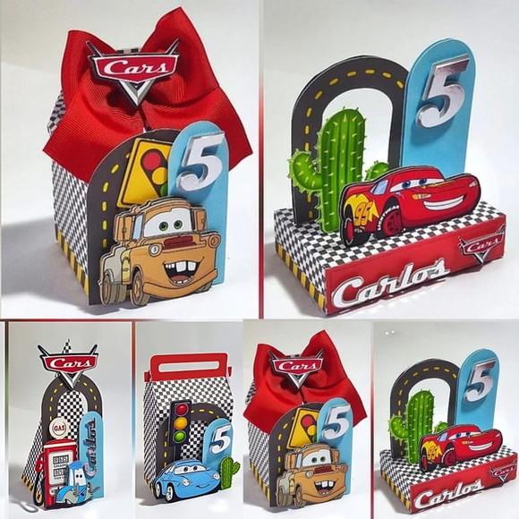 Lembrancinhas Personalizadas Relâmpago Mcqueen- 15 Pçs