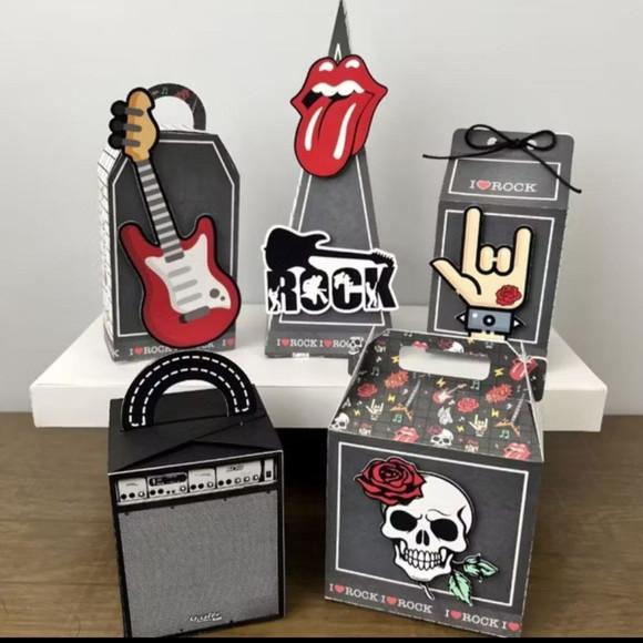 Lembrancinhas Personalizadas Rock - Md - 40 Pçs