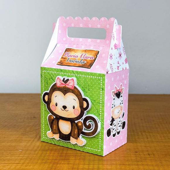 Lembrancinhas Personalizadas Safari Rosa - 40 Pçs - Jl