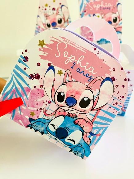 Lembrancinhas Personalizadas Stitch Angel - 16 Pçs