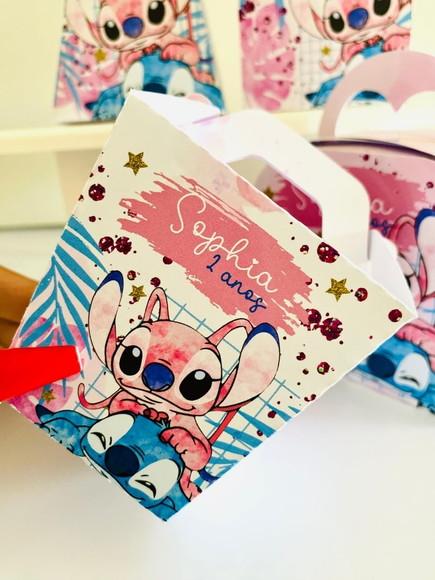 Lembrancinhas Personalizadas Stitch Angel - 20 Pçs